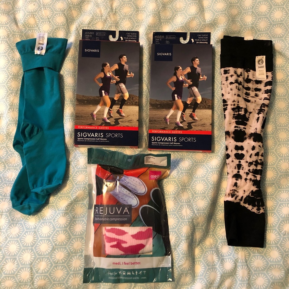 Compression Socks and Sleeves Lot